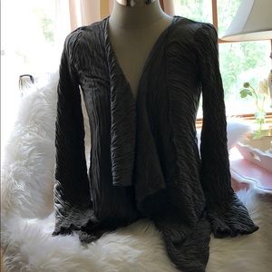 Fenini Slate Grey Textured Cardigan